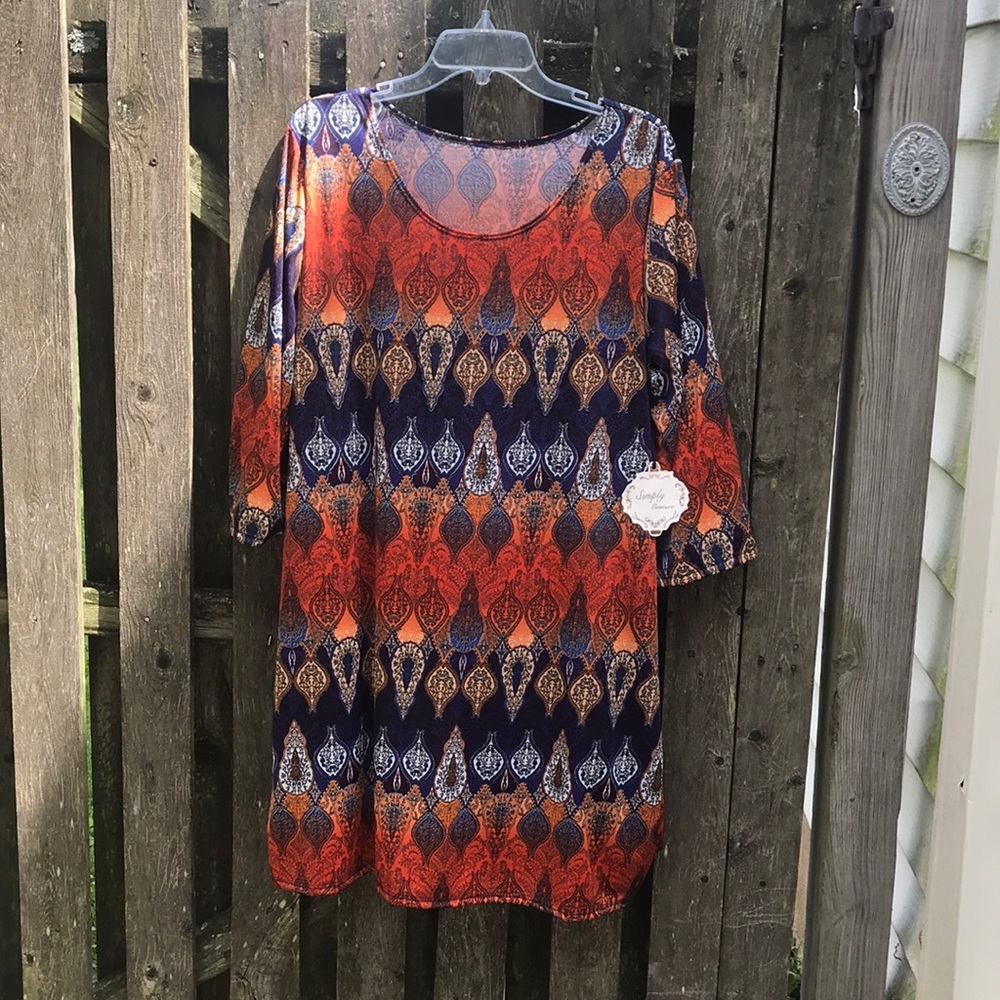 Zulily Paisley dress or tunic NWT size 1X